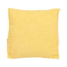 Cozy Corduroy Fabric, Decorative Pillow with Invisible Zipper for Couch, Bed, and Living Room (Orange, 1Pcs)