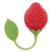 Återanvändbar teinfuser för lösa teblad Livsmedelssäker silikon Giftfri Miljövänlig Luktfri Ergonomiskt Halkfri Handtag Avtagbar struktur