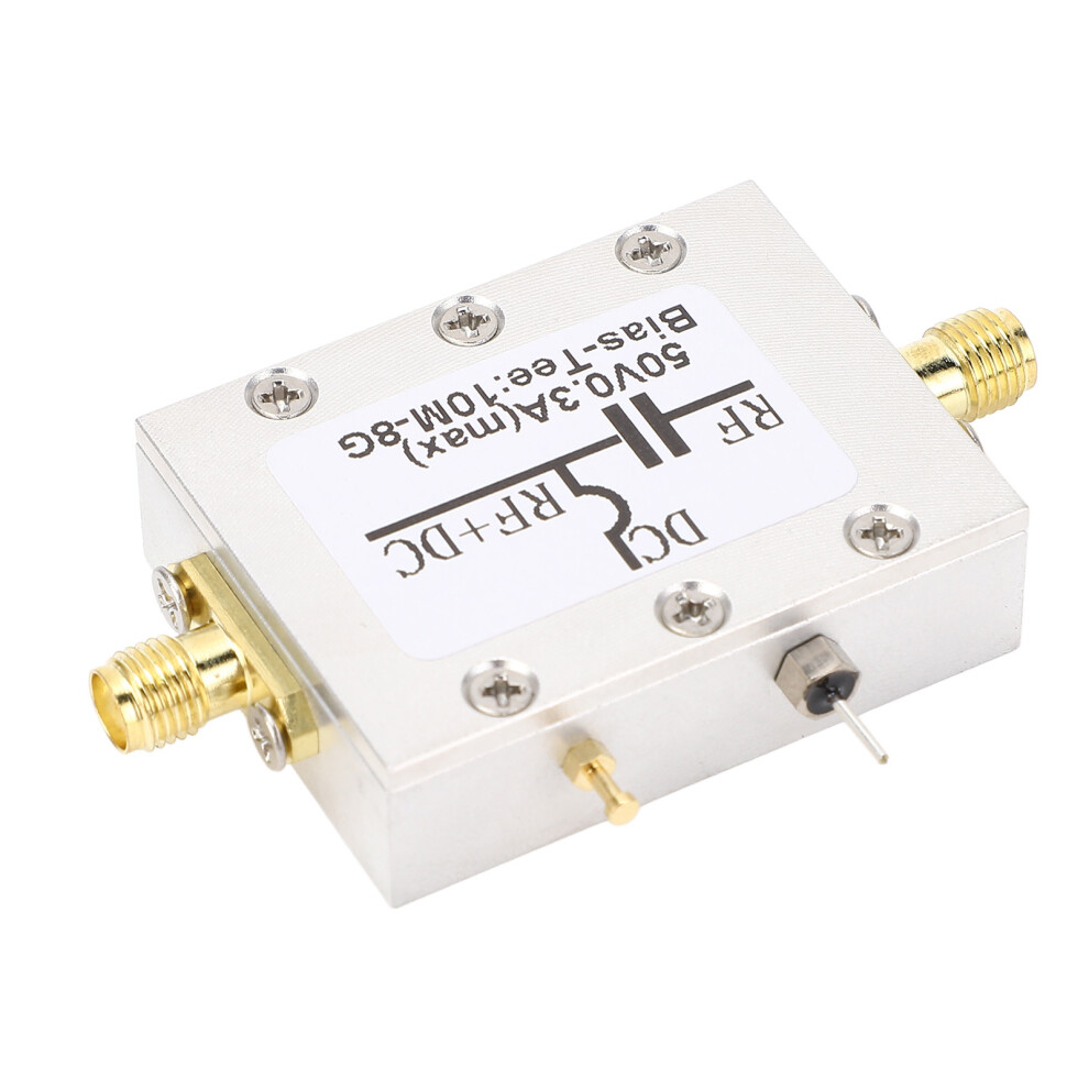 Bias Tee 10Mhz-8Ghz 300Ma Rf Coaxial Dc Block Aluminum Alloy 8081364781455