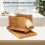 Bamboo Bread Slicer with 3 Thickness Settings, Foldable & Easy Clean 4