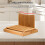 Bamboo Bread Slicer with 3 Thickness Settings, Foldable & Easy Clean 2