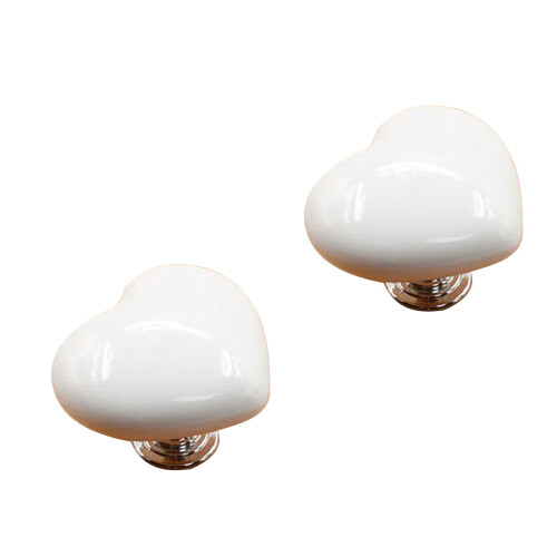 Convenient Toilet Press Button Water Press Flush-White 2pcs