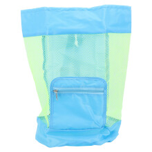 Bolsa de playa de malla con base ventilada, uso en múltiples escenas, plegable, resistente al agua, con diseño duradero y correas de hombro