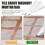 Leather tile grout bag and floor tile cement grout bag set including tools 1 4