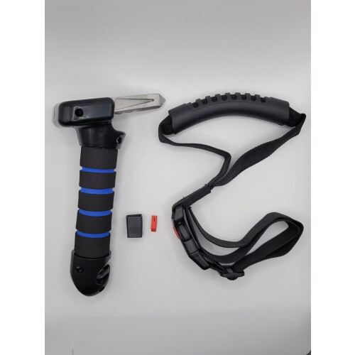 3-in-1 Car Door Handle Set for Seniors and Disabled Persons (1 Blue Handle + 1 Pull Handle)