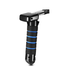 Multifunctional car door handle hammer, escape hammer, three-in-one tool, special model for car handle safety hammer (blue).