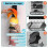 2PCS Hat Organizer for Baseball Caps Hat Rack for Wall with Strong Adh 5