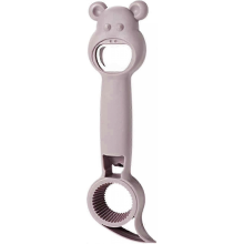 Niedlicher 4-in-1-Flaschenöffner: Dosenöffner, Bierkorkenzieher, Schraubverschluss