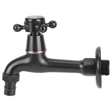 Vintage Cold Water Garden Tap, G1/2 Inch Thread Wall Mounted Faucet, Antique Brass