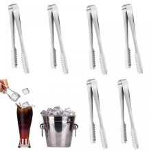 6-teiliges Set 15 cm Küchenzangen, Speisezangen aus Edelstahl, Mini-Süßigkeitenzangen, kleine Buffetzangen