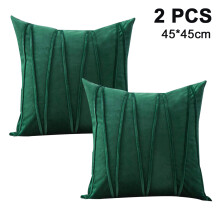 Luxury Modern Pillowcases, Decorative Couch Accent For Bed Or Living Room, Fade Resistant Velvet, Easy Machine Wash, 2-Piece Set