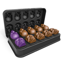 Creative Skull-Shaped Ice Cube Trays For Slow-Melting Fun, Multifunctional Use With Easy Release Non-Stick Surface For Chilling Beverages
