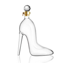 Heel Wine Decanter 700ml Borosilicate Glass Whiskey Bottle Decorative Liquor Container