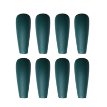 Faux ongles en acrylique écologique, à coller, finition mate, adaptés à diverses occasions, longue tenue (design tendance).