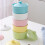 Porcelain Baking Dish Ramekins with Lid Mini Casserole for Custard Appetizer Dips Blue 4