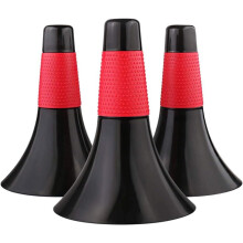 Conuri sportive din material PVC pentru antrenament de agilitate, cu design de bază rotundă antiderapantă, perfecte pentru marcarea pe teren și