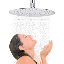 Regenduschkopf, Edelstahl, Hochdruck, elegantes Badezimmerdesign, Luftinjektionstechnologie, ultradünnes Design, 10 Zoll, auslaufsicher und
