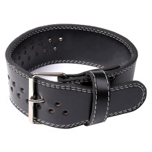 Leather Weight Lifting Belt for Men and Women, Fitness Belt for Functional Fitness (Black, Large) Ref: 9979