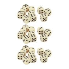Set di 30 dadi a 6 facce con punti e angoli arrotondati per giochi da tavolo, collezione di dadi coordinati in materiale plastico resistente, ideali