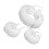 Women Ruff Collar Decorative Wristband False Collar Lapel-White 1