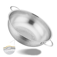Stainless Steel Strainer, MicroPerforated 28cm, Dishwasher Safe