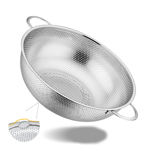 Stainless Steel Strainer, MicroPerforated 28cm, Dishwasher Safe