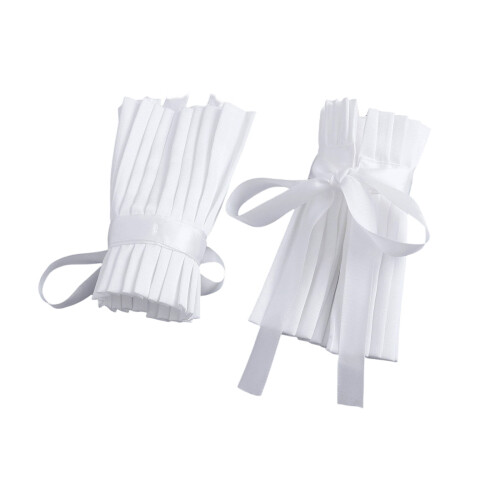 Detachable Collar Cover Soft Cotton False Collar-White cuffs