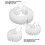 Women Ruff Collar Decorative Wristband False Collar Lapel-White 4