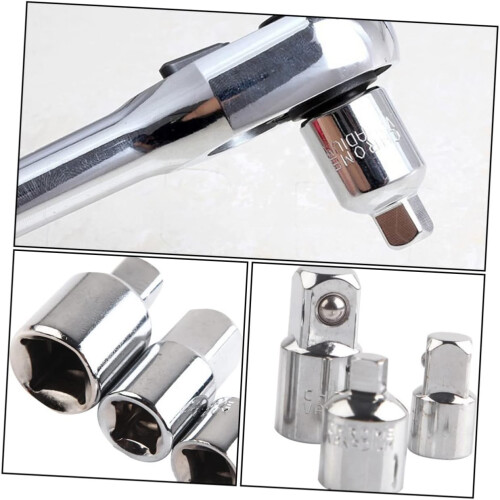 2 Sets Impact Wrench Socket Adapter Set Impact Socket Converter For Air Tools With Spring Lock Stable And 4 Pieces 2 1