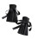 Detachable Collar Cover Soft Cotton False Collar-Black cuffs 1