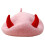 Popular Devil Horn Painter Hat Warm Wool Winter-Pink red horn 1