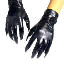 2pcs Stage Performances Mittens Gothicism Mystical Glove-Black