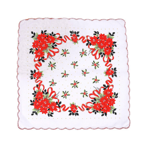 Multipurpose Cotton Women's Handkerchief-Flower pattern one