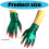2pcs Stage Performances Mittens Gothicism Mystical Glove-Black 2