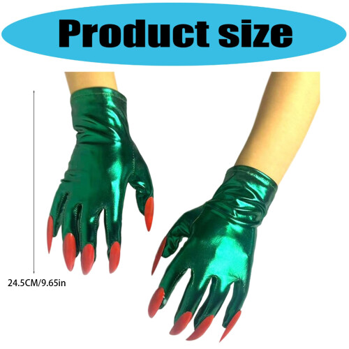 2pcs Stage Performances Mittens Gothicism Mystical Glove-Black 1