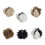 Fringed Adjustable Ear Warmers Comfortable Metal Star-Black 2