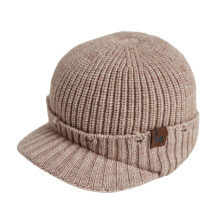 Unisex Knit Hat For Men Women Warm Insulated Ears Outdoor-Khaki
