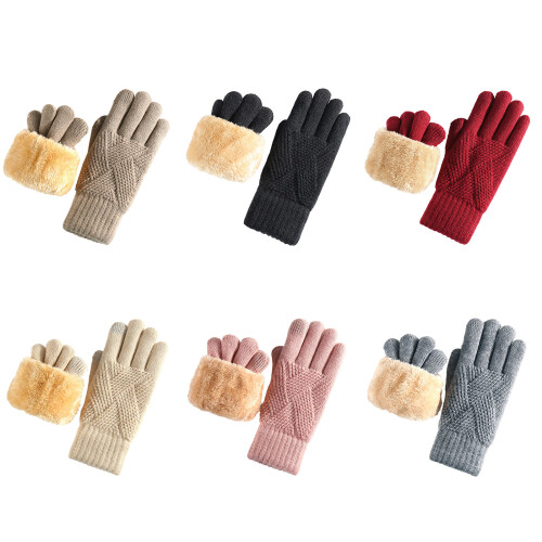 Insulated Gloves With touch screens Functionality Double Knit-3 1