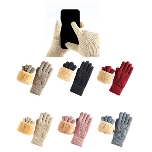Insulated Gloves With touch screens Functionality Double Knit-3 2