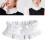 Spring  Lace Trim Detachable Collar  Ruffle Layered-Polka dots 3