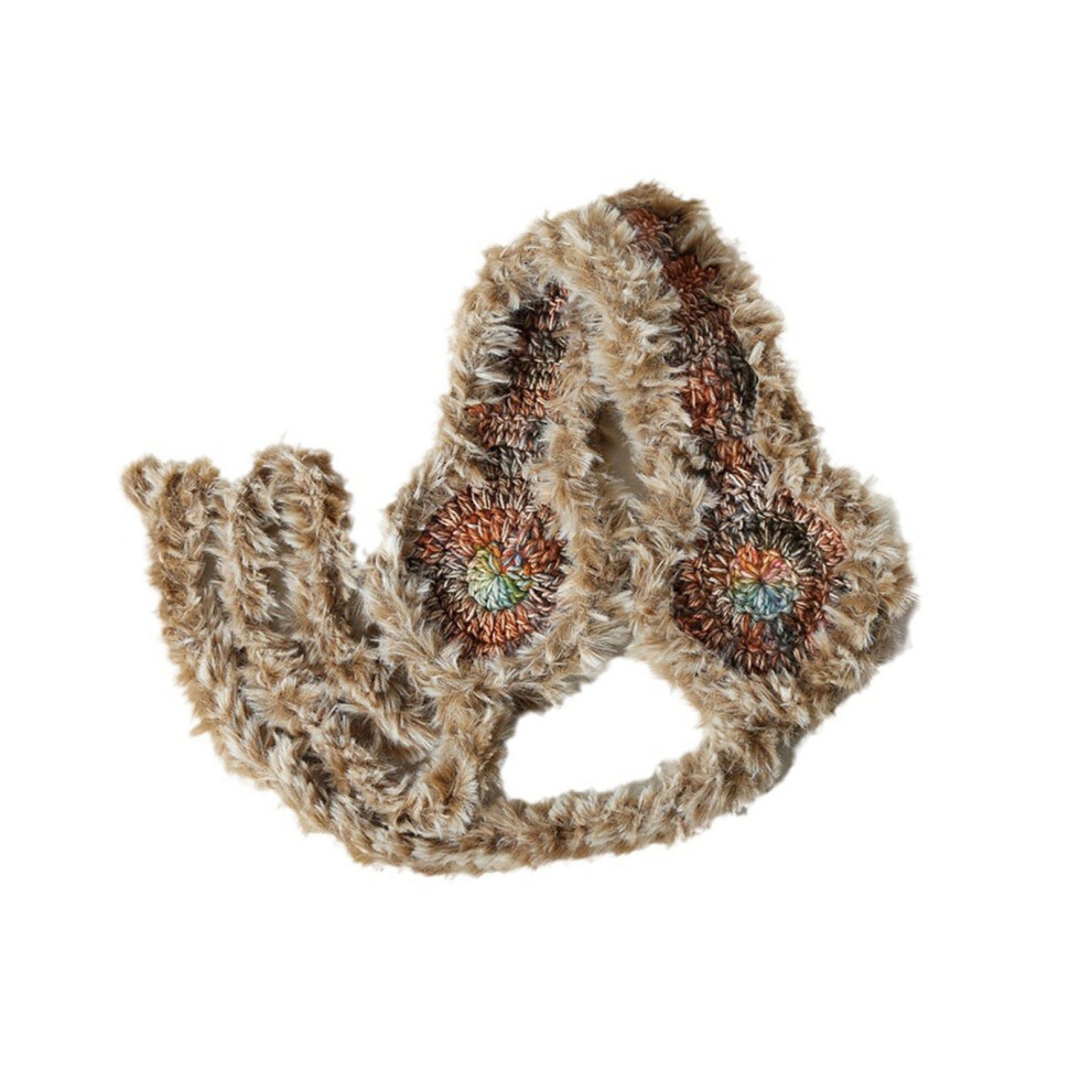 Fleece Ear Warmer Headbands Stylish Hair Band For Winter-Khaki 7704000472753