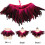 Feather Trimmed Cape Cloak Artistic Statement Piece For-Yellow 3