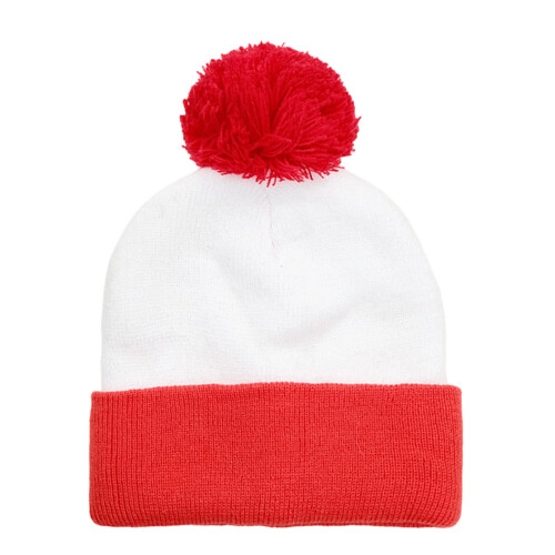 Popular Contrasting Color Knitted Brimless Hat Soft Stretchy-1