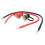 250A Copper Battery Terminal Connectors 3/8in Stud Red Black 15