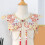 Detachable False Collar with Red Flower Embroidered Flower Lapel 7