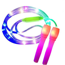Sports Fitness Rope, Adjustable Jumping Rope with Multi-color Light Show, Rechargeable Light Rope for Indoors Outdoors Use, Glowing Jump Ropes with Ma
