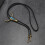 Classical Cattle Skull Pendant Necktie Soft PU-Ancient bronze 6