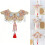 Detachable False Collar with Red Flower Embroidered Flower Lapel 2