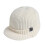 Winter Knit Cap With Ear Flaps Warm Soft Polyester-White 1