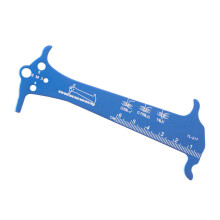 Fahrräder  Bicycles Chain wear indicators Checker Chain repair tool Measuring ruler Cycling Chain gauge 130502mm Blue